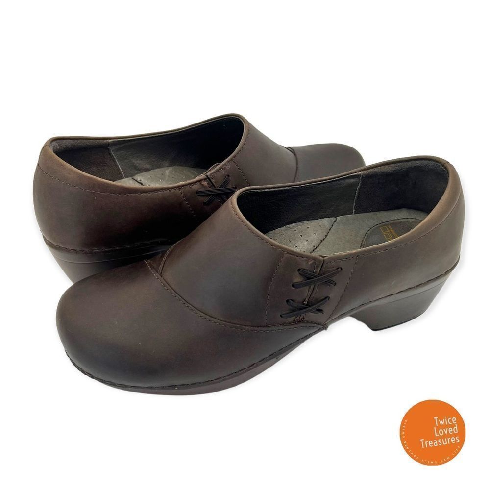 Dansko Stacie Professional Leather Clogs Mules size 40